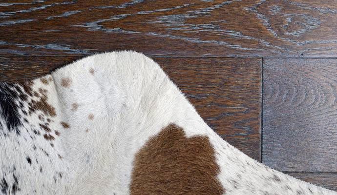 Clean Cowhide Area Rug