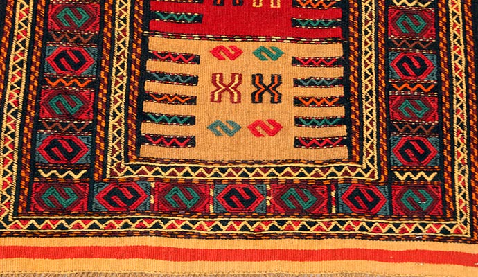 Modern colourful handmade chinese area rug